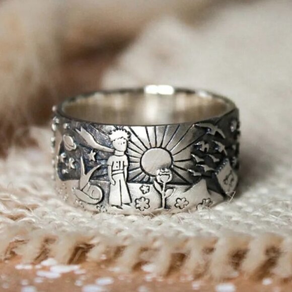 The Little Prince Boho Silver Ring #804 - Picture 1 of 6